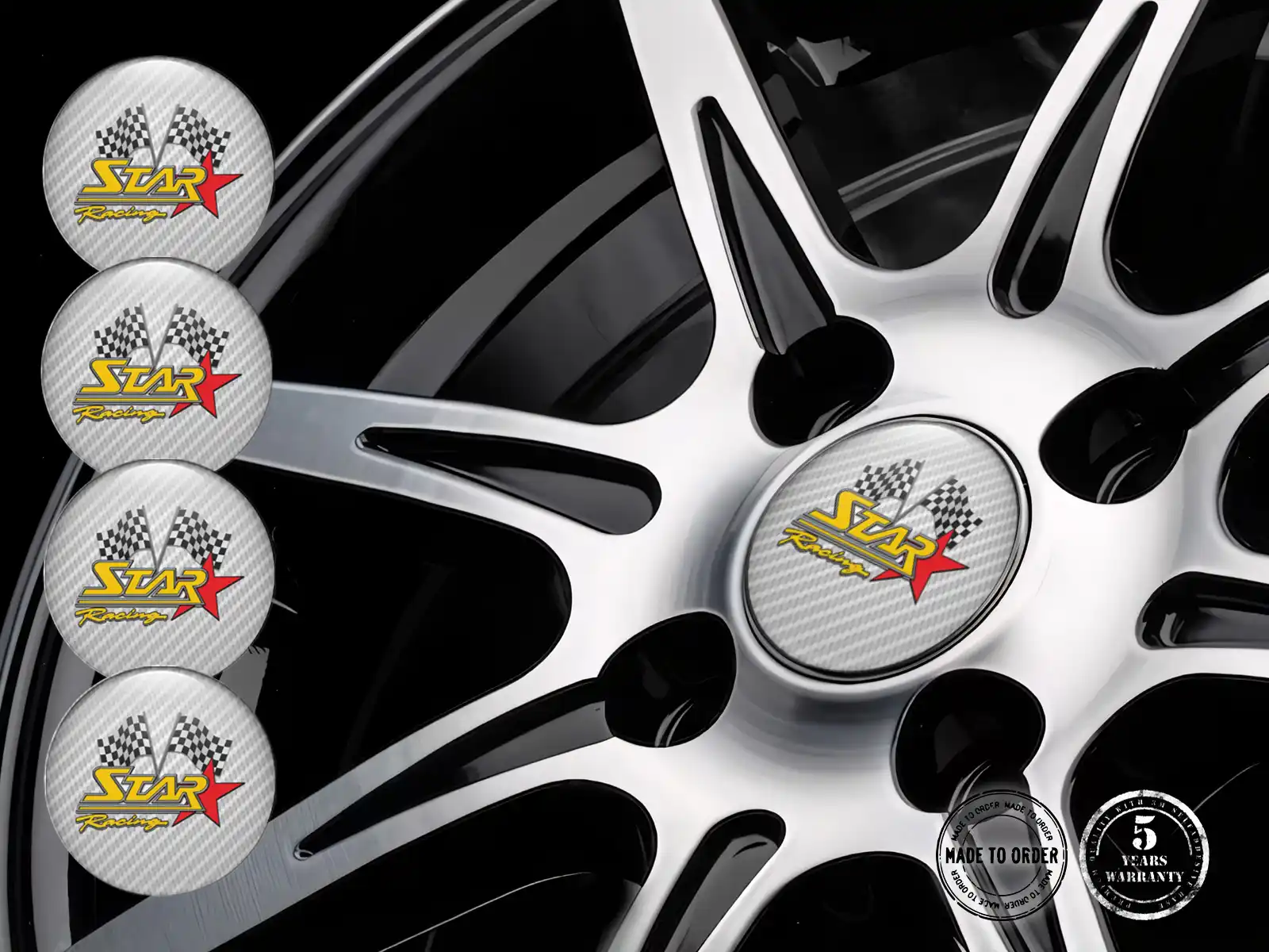 Pegatinas Aros Alta Gama Insignias Racing